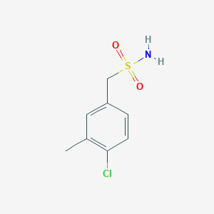 molecular formula C8H10ClNO2S B13231228 (4-Chloro-3-methylphenyl)methanesulfonamide 