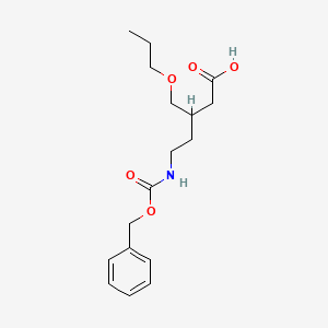 5-{[(Benzyloxy)carbonyl]amino}-3-(propoxymethyl)pentanoic acid