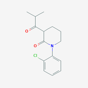 1-(2-Chlorophenyl)-3-(2-methylpropanoyl)piperidin-2-one