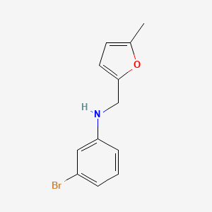 3-bromo-N-[(5-methylfuran-2-yl)methyl]aniline