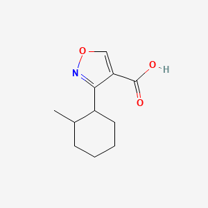 3-(2-Methylcyclohexyl)-1,2-oxazole-4-carboxylic acid