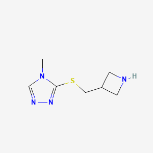 3-{[(azetidin-3-yl)methyl]sulfanyl}-4-methyl-4H-1,2,4-triazole