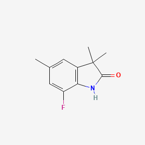 7-Fluoro-3,3,5-trimethyl-1,3-dihydro-indol-2-one