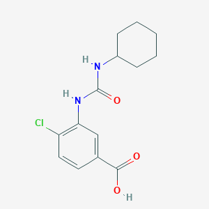 4-Chloro-3-[[(cyclohexylamino)carbonyl]amino]benzoic acid