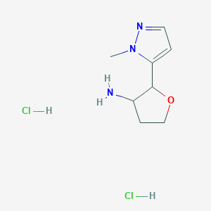 2-(1-Methyl-1H-pyrazol-5-yl)oxolan-3-amine dihydrochloride