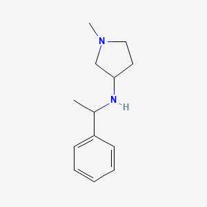 1-Methyl-N-(1-phenylethyl)pyrrolidin-3-amine