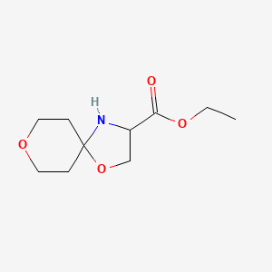 Ethyl 1,8-dioxa-4-azaspiro[4.5]decane-3-carboxylate