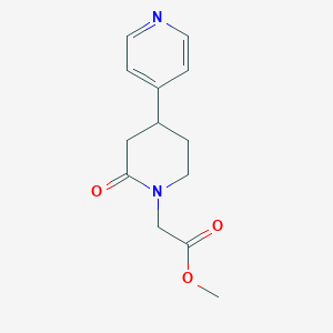 Methyl 2-[2-oxo-4-(pyridin-4-yl)piperidin-1-yl]acetate