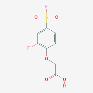 2-[2-Fluoro-4-(fluorosulfonyl)phenoxy]acetic acid