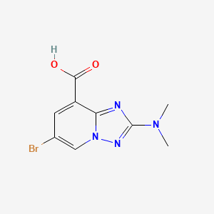 6-Bromo-2-(dimethylamino)-[1,2,4]triazolo[1,5-a]pyridine-8-carboxylic acid