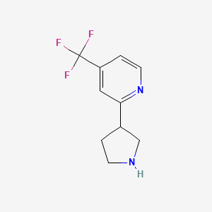 2-(Pyrrolidin-3-yl)-4-(trifluoromethyl)pyridine