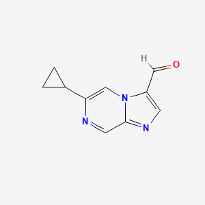 6-Cyclopropylimidazo[1,2-a]pyrazine-3-carbaldehyde