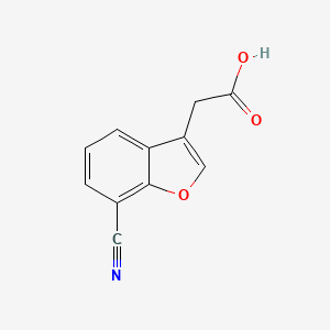 2-(7-Cyano-1-benzofuran-3-yl)acetic acid