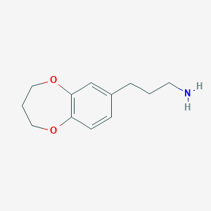 3-(3,4-dihydro-2H-1,5-benzodioxepin-7-yl)propan-1-amine