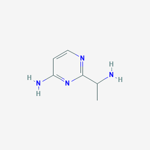 2-(1-Aminoethyl)pyrimidin-4-amine