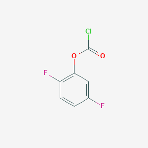 molecular formula C7H3ClF2O2 B13231658 2,5-Difluorophenyl chloroformate 