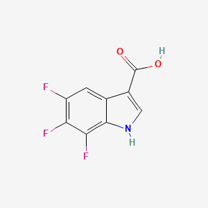 5,6,7-Trifluoro-1H-indole-3-carboxylic acid