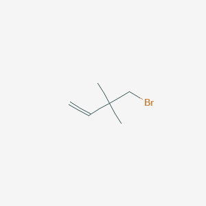 molecular formula C6H11Br B13231733 4-Bromo-3,3-dimethylbut-1-ene 