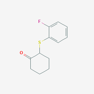 2-[(2-Fluorophenyl)sulfanyl]cyclohexan-1-one