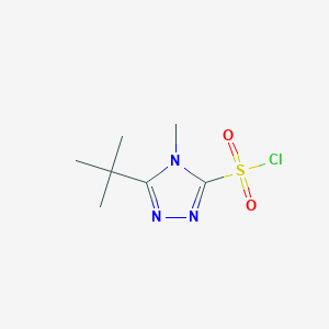 5-tert-butyl-4-methyl-4H-1,2,4-triazole-3-sulfonyl chloride