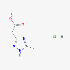 2-(3-Methyl-1h-1,2,4-triazol-5-yl)acetic acid hydrochloride