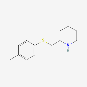 molecular formula C13H19NS B13231816 2-([(4-Methylphenyl)sulfanyl]methyl)piperidine 