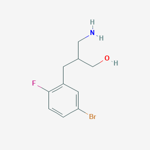 3-Amino-2-[(5-bromo-2-fluorophenyl)methyl]propan-1-ol