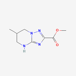 molecular formula C8H12N4O2 B13231862 Methyl 6-methyl-4H,5H,6H,7H-[1,2,4]triazolo[1,5-a]pyrimidine-2-carboxylate 