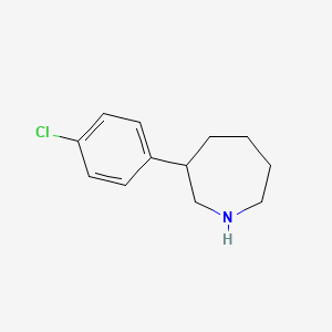 molecular formula C12H16ClN B13231867 3-(4-Chlorophenyl)azepane 