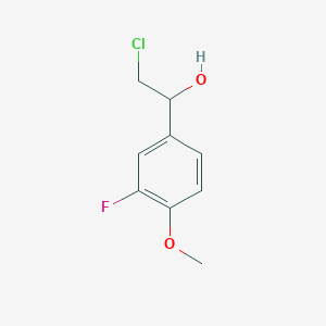 2-Chloro-1-(3-fluoro-4-methoxyphenyl)ethan-1-ol