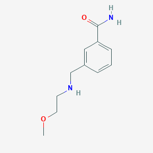 3-{[(2-Methoxyethyl)amino]methyl}benzamide