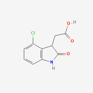 2-(4-chloro-2-oxo-2,3-dihydro-1H-indol-3-yl)acetic acid