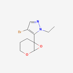 4-Bromo-5-{2,7-dioxabicyclo[4.1.0]heptan-6-yl}-1-ethyl-1H-pyrazole