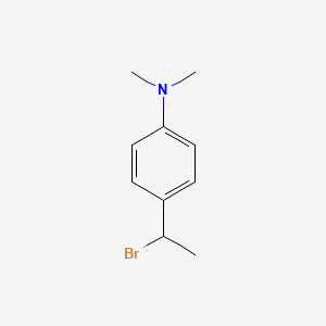 molecular formula C10H14BrN B13231999 4-(1-bromoethyl)-N,N-dimethylaniline 