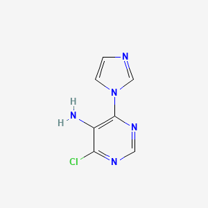 molecular formula C7H6ClN5 B1323200 4-Chloro-6-(1H-imidazol-1-yl)pyrimidin-5-amine CAS No. 882770-78-7