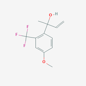 2-[4-Methoxy-2-(trifluoromethyl)phenyl]but-3-en-2-ol