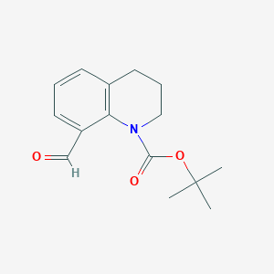 molecular formula C15H19NO3 B1323203 叔丁基-8-甲酰-3,4-二氢喹啉-1(2H)-羧酸酯 CAS No. 444188-08-3
