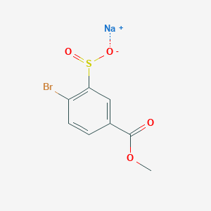 Sodium 2-bromo-5-(methoxycarbonyl)benzene-1-sulfinate