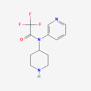 2,2,2-trifluoro-N-(piperidin-4-yl)-N-(pyridin-3-yl)acetamide