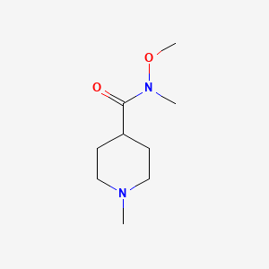 molecular formula C9H18N2O2 B1323206 N-Methoxy-N,1-dimethylpiperidine-4-carboxamide CAS No. 215950-19-9