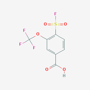 4-(Fluorosulfonyl)-3-(trifluoromethoxy)benzoic acid