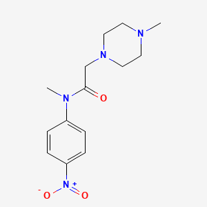molecular formula C14H20N4O3 B1323212 N-甲基-2-(4-甲基哌嗪-1-基)-N-(4-硝基苯基)乙酰胺 CAS No. 1139453-98-7