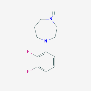 molecular formula C11H14F2N2 B13232133 1-(2,3-Difluorophenyl)-1,4-diazepane 