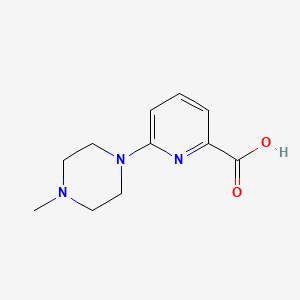 molecular formula C11H15N3O2 B1323214 6-(4-甲基哌嗪-1-基)吡啶-2-甲酸 CAS No. 450368-30-6