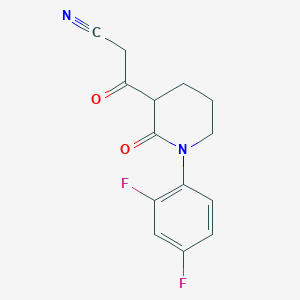 3-[1-(2,4-Difluorophenyl)-2-oxopiperidin-3-yl]-3-oxopropanenitrile