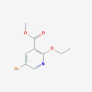 molecular formula C9H10BrNO3 B1323218 5-溴-2-乙氧基烟酸甲酯 CAS No. 1031927-15-7
