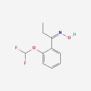 N-{1-[2-(difluoromethoxy)phenyl]propylidene}hydroxylamine