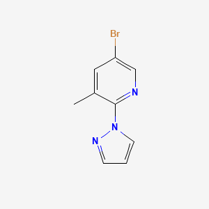 5-bromo-3-methyl-2-(1H-pyrazol-1-yl)pyridine