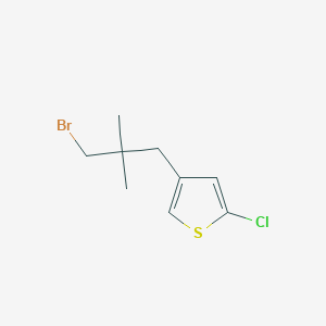 4-(3-Bromo-2,2-dimethylpropyl)-2-chlorothiophene