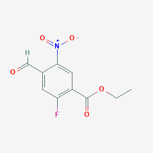 Ethyl 2-fluoro-4-formyl-5-nitrobenzoate